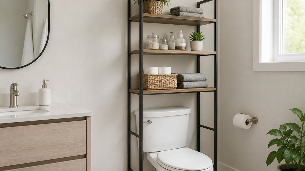 Over-the-Toilet Storage for Small Bathrooms
