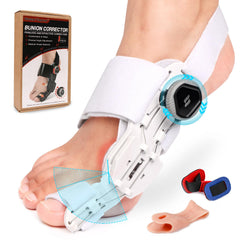 ROCK TAKIN Adjustable Knob Bunion Corrector for Women Men Bunion Fix for Bunion Relief Non-Slip Big Toe Straightener with Silicone Pad Bunion Correction Splint for Left Right Feet (1PCS)