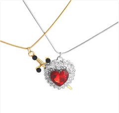 Heart-Shaped Diamond Love Necklace