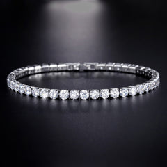 4.0mm Zircon Tennis Bracelet for Men and Women
