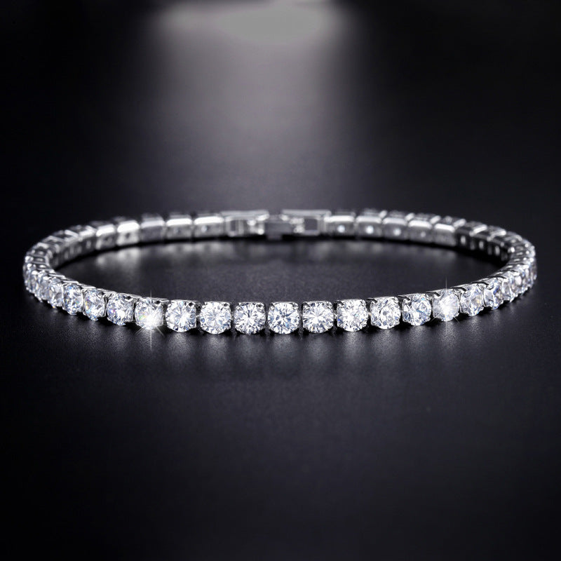 4.0mm Zircon Tennis Bracelet for Men and Women