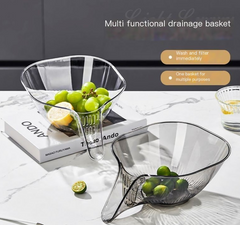 Multifunctional Draining Basket and Bowl for Kitchen