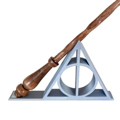 MOFUN Wizard Wand Display Stand Wooden Magic Wand Holder - Silver Display Shelf for Collectible Wooden Wizard Wands