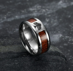 Celtic Tree of Life Stainless Steel Wedding Ring