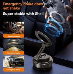 Magnetic Car Phone Holder – Vacuum Adsorption Mount