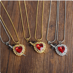 Heart-Shaped Diamond Love Necklace
