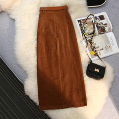 Women’s A-Line Corduroy Skirt