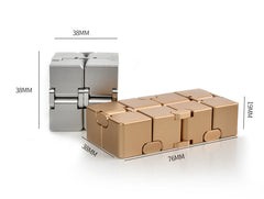 Aluminum Alloy Infinity Cube Stress Relief Toy