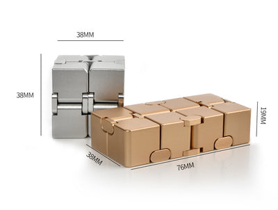 Aluminum Alloy Infinity Cube Stress Relief Toy