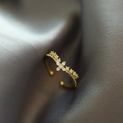 Minimalist Adjustable Open Ring with Unique Design