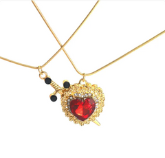 Heart-Shaped Diamond Love Necklace