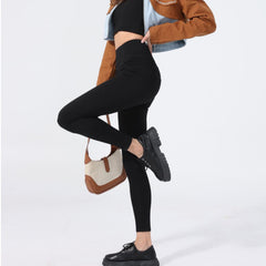 Slimming Washed Denim Yoga Pants for Women