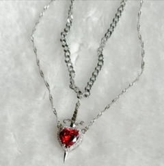 Red Crystal Love Dagger Pendant – Stylish New Design