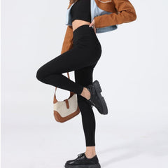 Slimming Washed Denim Yoga Pants for Women