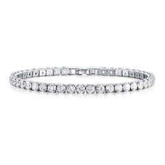 4.0mm Zircon Tennis Bracelet for Men and Women